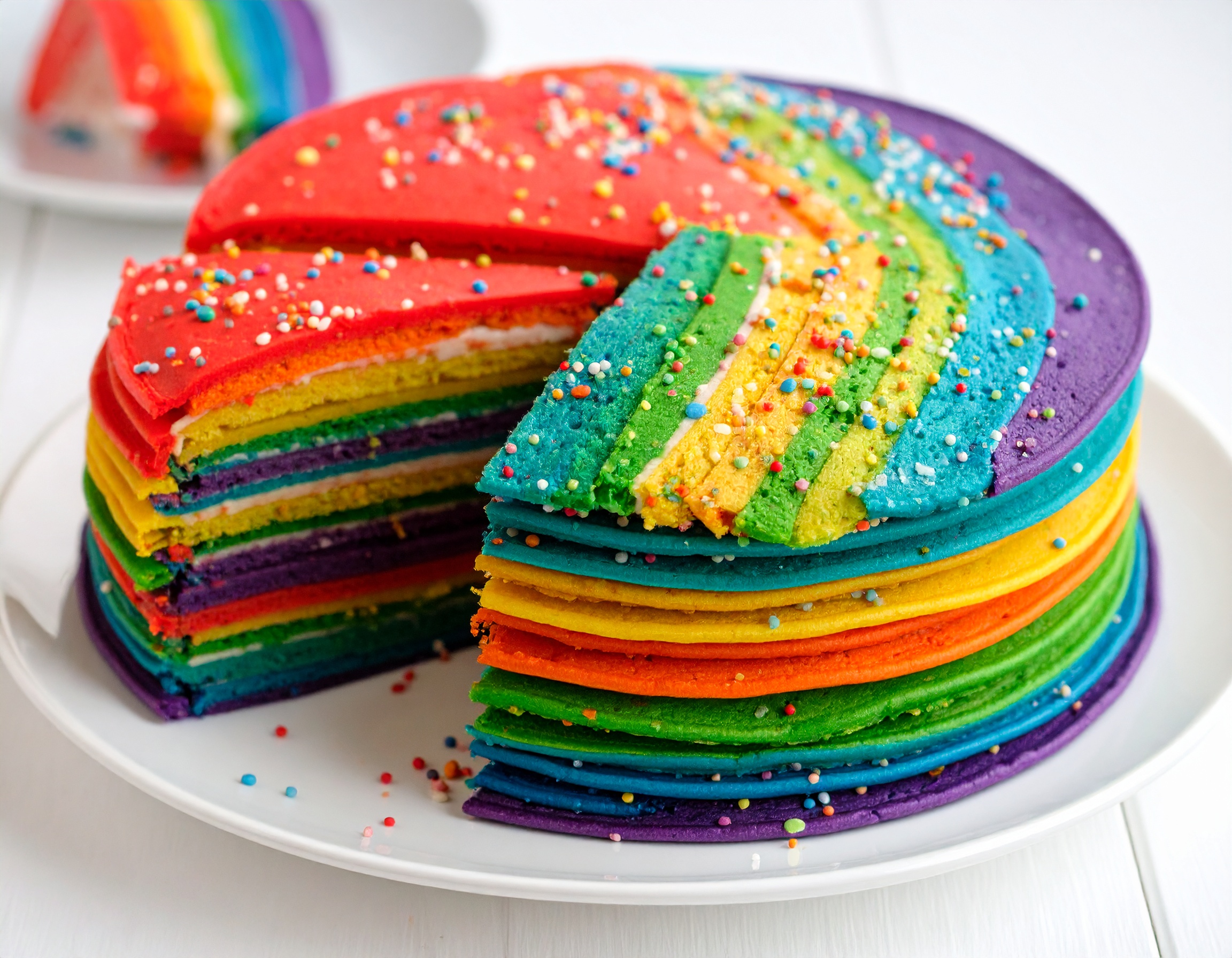 Regenboogpannenkoeken